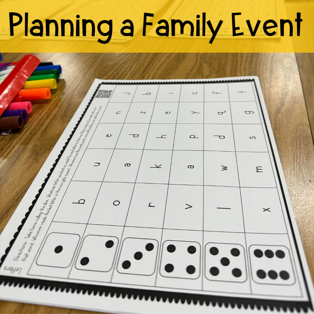 planning a family event