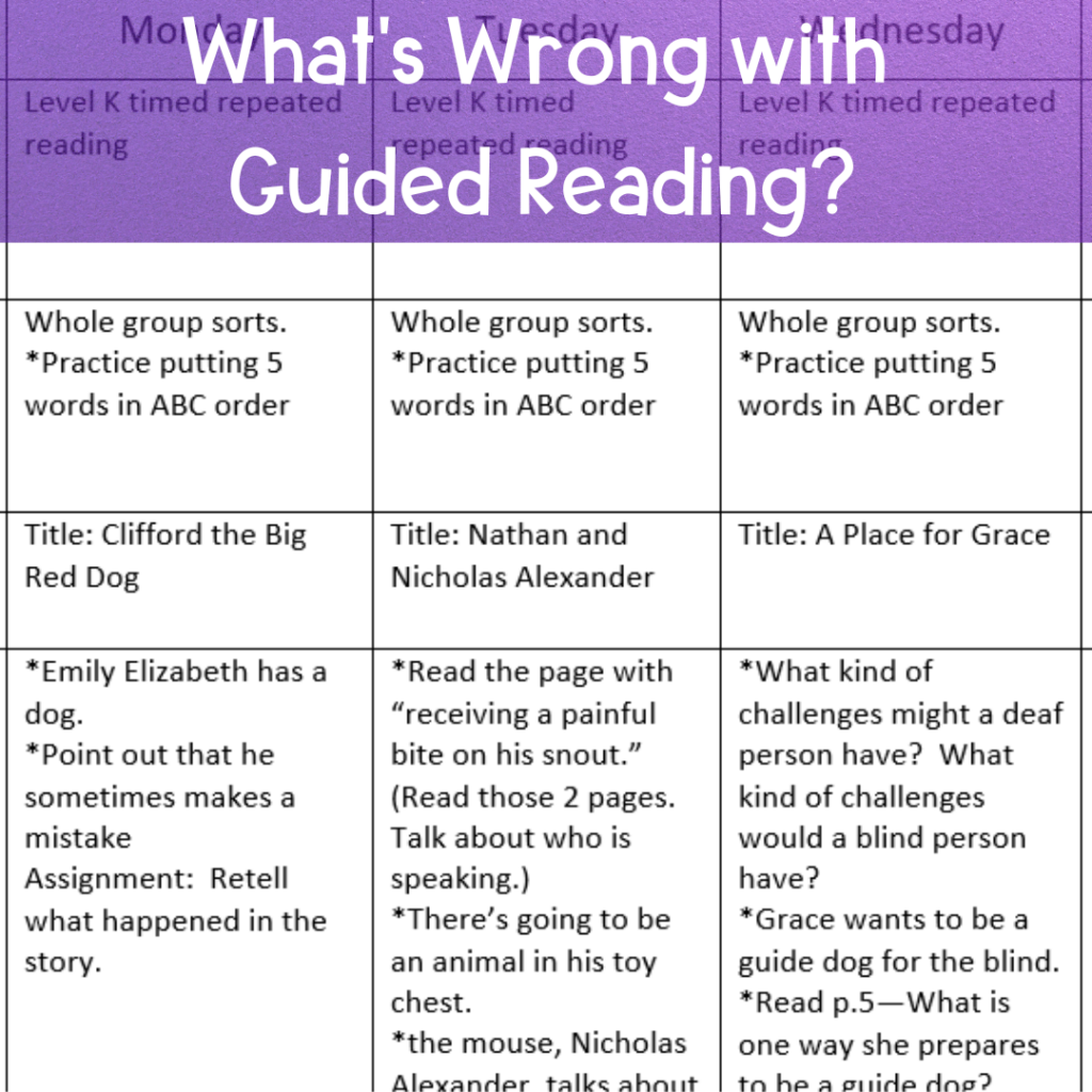 what's wrong with guided reading?
