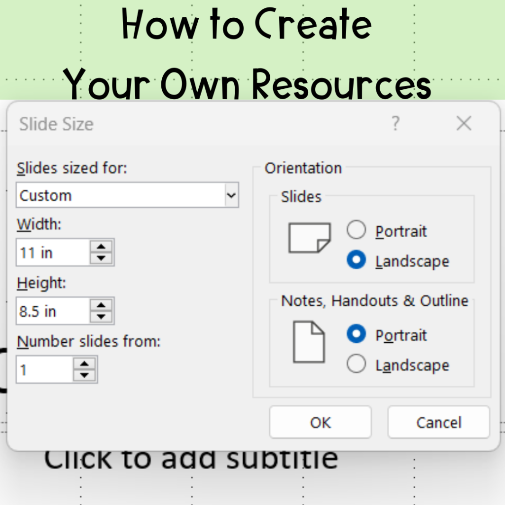 How to Create Your Own Resources