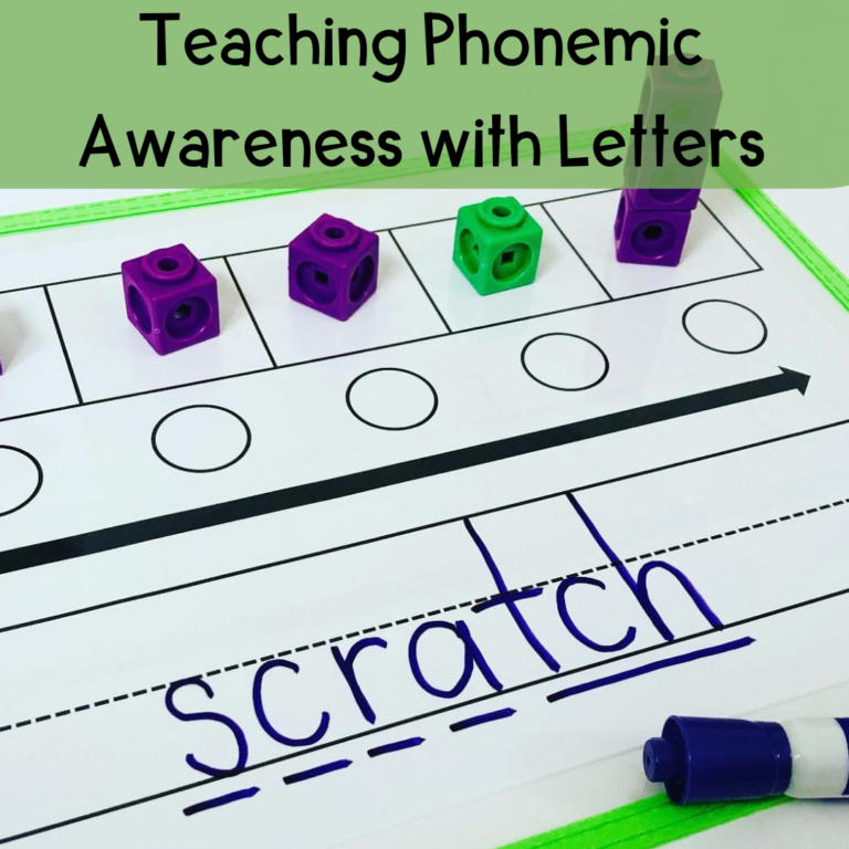 Teaching Phonemic Awareness with Letters