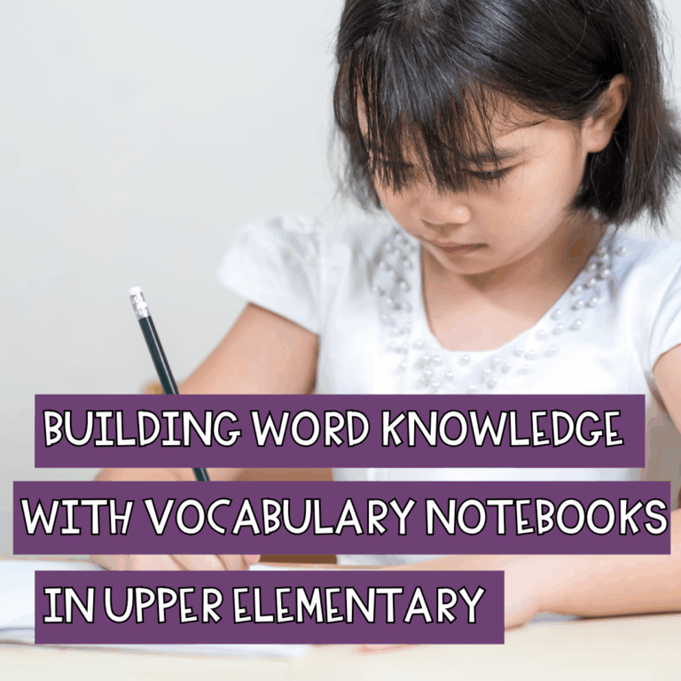 vocabulary notebook